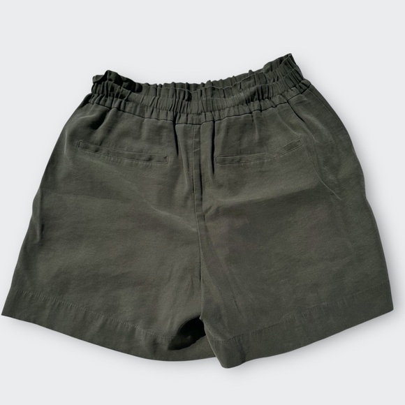 SIMPLY VERA VERA WANG Women Landis Short Pull On High Waist Olive Green Petite M - Picture 2 of 7